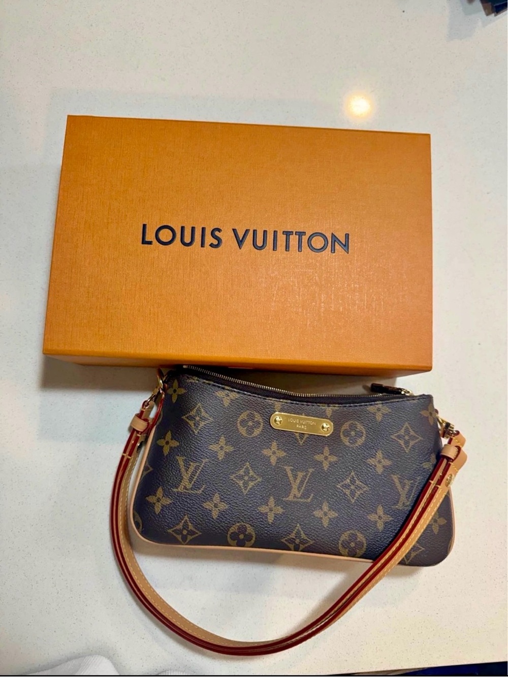 Louis Vuitton 🤎Louis Vuitton - Pochette Liv🤎Monogram Mini Pochette in Brow